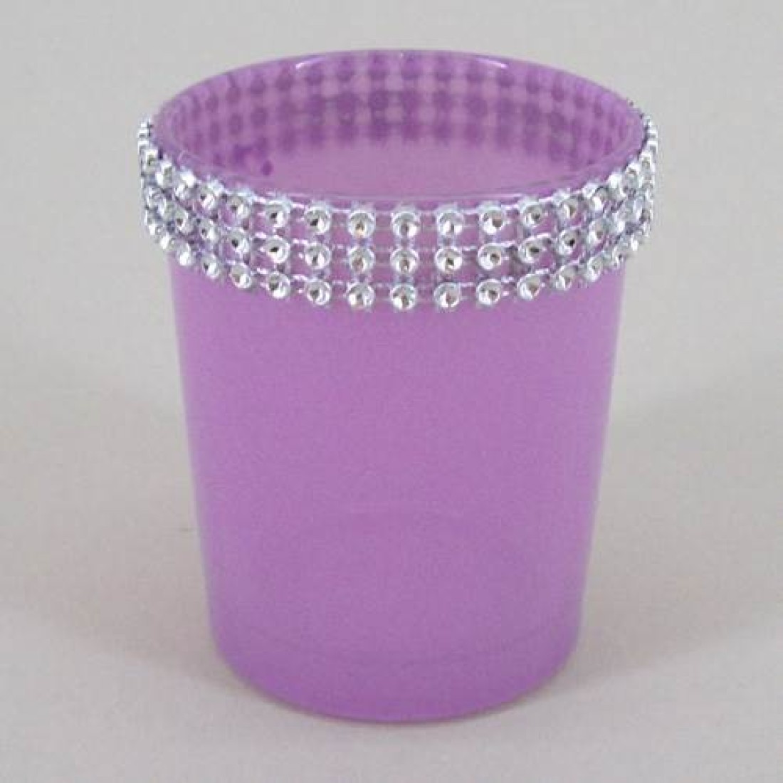 Glass Votive Candle Holder Lavender Sparkle Votive Holders